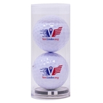 Golf Ball Tube with Poker Chip Ball Marker