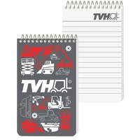 Full color pocket coil notebook with logo printed on every sheet.... from ASI...