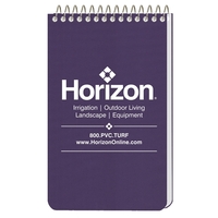 Pocket coil notebook with flexible textured cover, 40 custom printed...