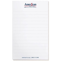 Scratch pad with 25 sheets of 50 lb. white offset paper... from ASI 50873...