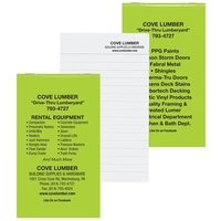 Top Stapled Neon Memo Books