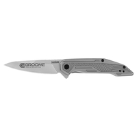 4.00" handle, 3.13" blade. Textured handle with clip, Steel blade with......