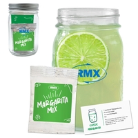 Margarita Kit In Mason Jar; with a 12 oz Glass Mason... from ASI 71685...