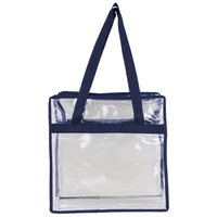 Stadium Approved Basic Zippered Clear Tote