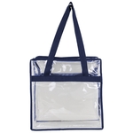 Stadium Approved Basic Zippered Clear Tote