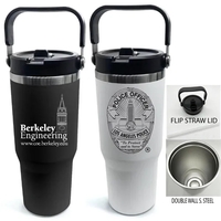 32 Oz. Stainless Steel Vacuum Insulated Tumbler with Straw & Carry... from...