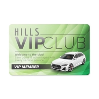 Deluxe loyalty card made of .030 glossed white deluxe plastic with... from...