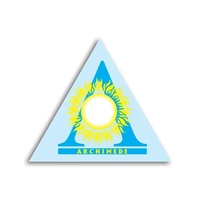 Triangular name badge with a 153-EZ pin fastener.... from ASI 59080 Halls &...