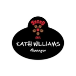 Full Color Name Badge w/ Personalization (2.5"x3") Rectangle