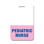 Laminated Plastic Tall Rectangle Badge Talker with Tag Slot