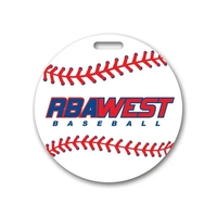 3" x 3" circular write-on tag with a tag slot and... from ASI 59080 Halls &...