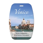 Name Badge w/ Personalization (3.125"x4.675")Arced Rectangle