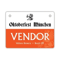 Event badge with a tag slot hole.... from ASI 59080 Halls & Company