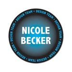 Circular Personalized Nameplate (4.5" circle)