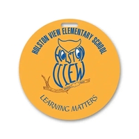 Screen Printed Poly Write-on Tag (3") Round