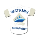 Screen Printed Poly Write-on Tag (4.25"x4") T-Shirt Shape