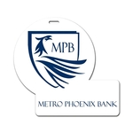 Screen Printed Poly Write-on Tag (4.875"x5.25") Round