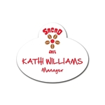 UV Imprint Spectrum Badges W/ Personalization 2.5"x3" Oval