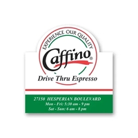 Premium UV Window Micro-Suction Cling Decal (3"x3") Arched