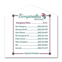 House-shaped decal made of vinyl.... from ASI 59080 Halls & Company