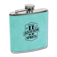 6-ounce flask made of leatherette and stainless steel.... from ASI 59080...