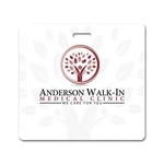 Screen Printed Poly Write-on Tag (3.125"x3.375") Square