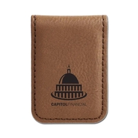 Laser Engraved Leatherette Money Clip (1.75" x 2.5")
