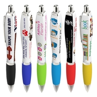 Click-action Zen pen with a curvaceous, hourglass shape, comfortable grip,...