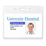 PureClear™ Horizontal Credit-Card Size PVC-Free Badge Holder