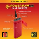 Powerpaw™ 502 Red Silicone Rechargeable Handwarmer