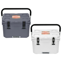 20 liter cooler keeps ice solid for days; includes a cup... from ASI 88060...