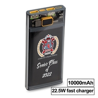 The Nauvoo Transparent QuickCharge Power Bank is a stylish, transparent...