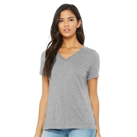 BELLA + CANVAS Women's Relaxed Heather CVC V-Neck Tee... from ASI 84358 S&S...
