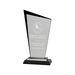 9" Black Razor Glass Award