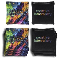 4" Custom Cornhole Bag Set featuring 8 bags filled with USA-made... from ASI...