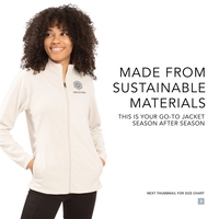 Ladies Micro-Lite Fleece Full Zip Jacket with 5.3 ounce 70% recycled... from...