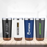 22 oz Capacity Vacuum sealed Tumbler with Cork Bottom. Great for... from ASI...
