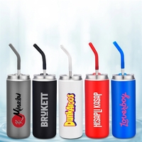 20 oz. Stainless Steel Tumbler with Reusable Straw. Silicone Comfort...