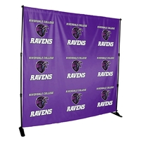 8' W x 8' H backdrop kit with wrinkle-resistant polyester fabric,... from ASI...