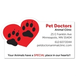 Re-Stick-It Decal (4.5"x2.5") Rectangle w/Heart