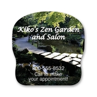 6-mil white vinyl decal with repositionable adhesive on backside.... from ASI...