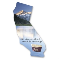 Premium UV Window Micro-Suction Cling Decal - California