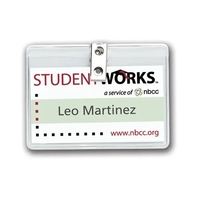 Badge Holder w/Clip (2"x3.5" Horizontal)