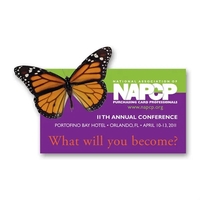 Butterfly vinyl label with a permanent adhesive backside.... from ASI 59080...