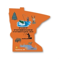 Minnesota shaped static cling decal made of vinyl.... from ASI 59080 Halls &...