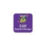 Full Color Name Badge w/ Personalization (1.5"x1.5") Square