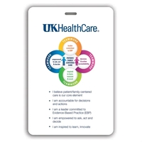 Plastic Tall Rectangle Badge Talker with Tag Slot (4"x 6")