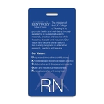 Tall Rectangle Badge Talker with Tag Slot (2.25"x4.25")