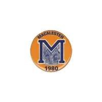 Circular name badge with pin fastener.... from ASI 59080 Halls & Company