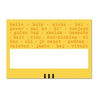 Window name badge with a 3/4" slot, insert card, square corners... from ASI...